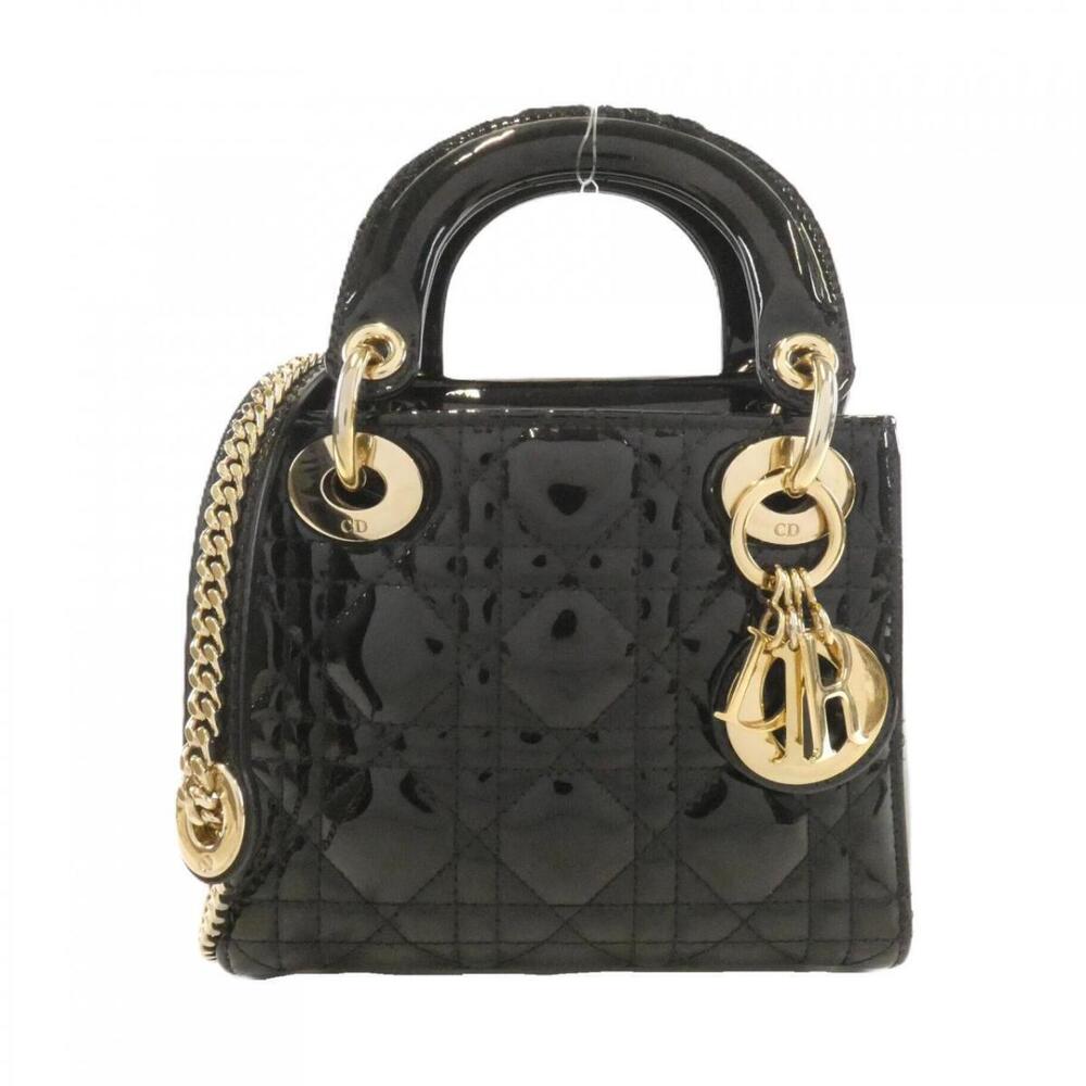 Christian Dior Lady Bag quilted cannage Leather Black